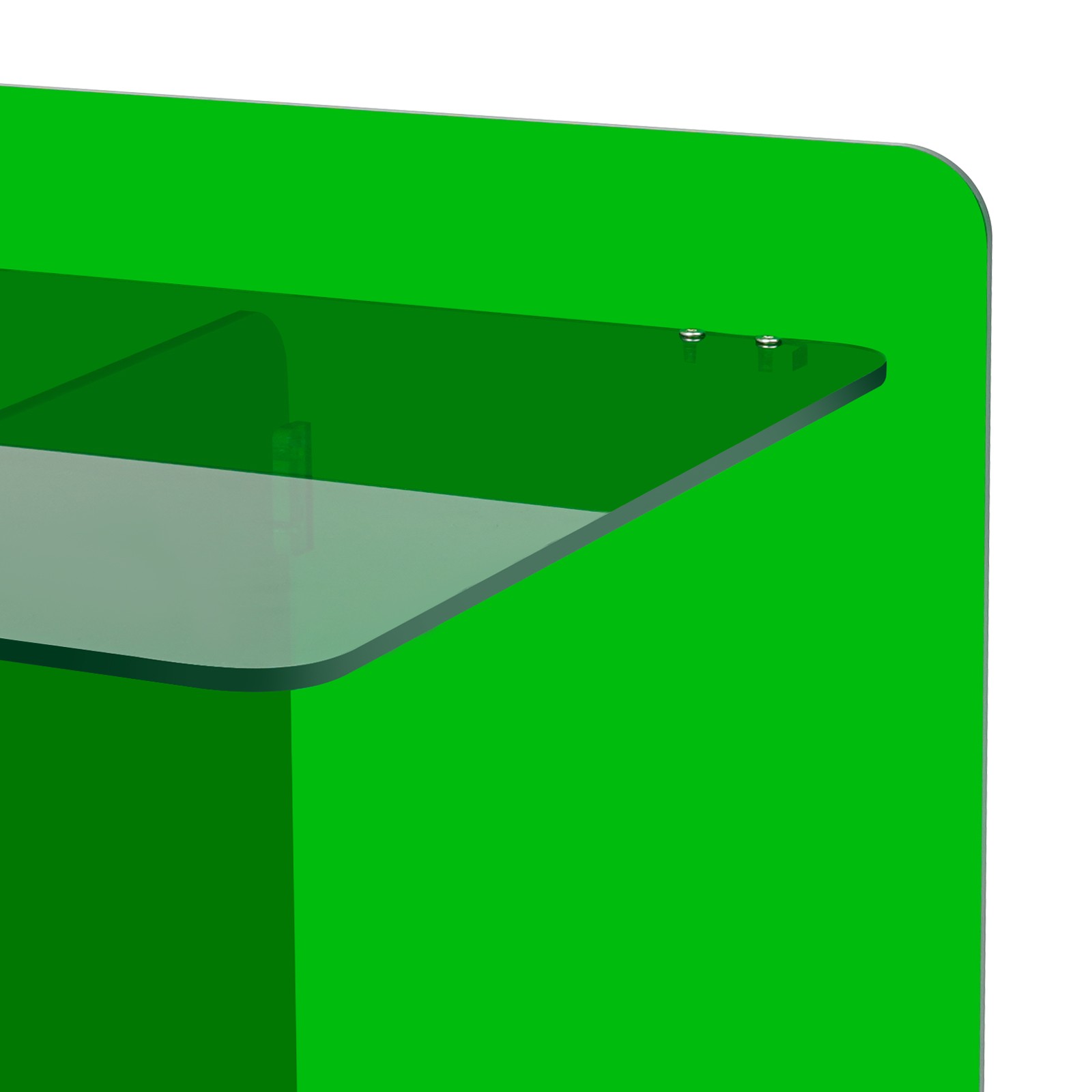 Free Standing End Table, Acrylic Side Table, Bedside Table Max Load 44.09lbs USA