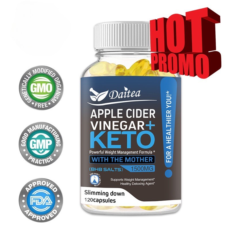 Keto Slim 1500 Mg Apple Cider Vinegar ACV Weight Loss Capsules 30 To120Capsules