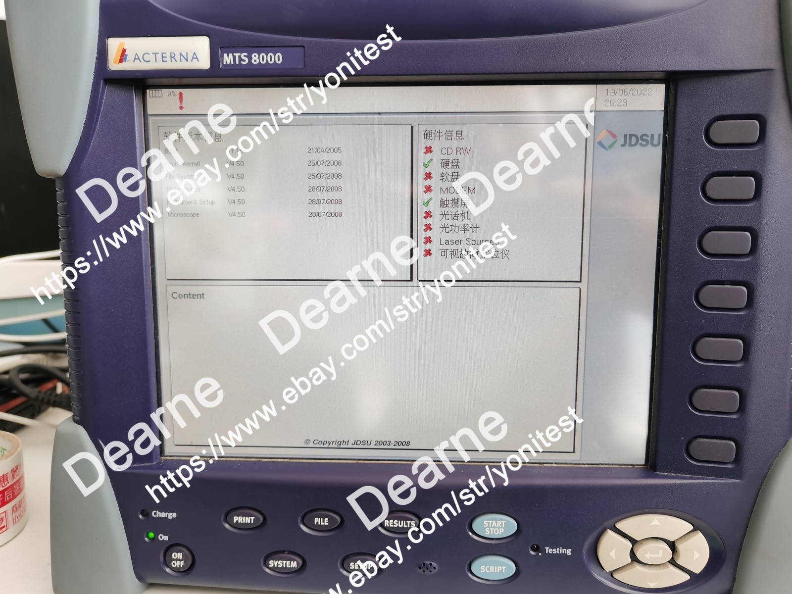 1pcs ACTERNA MTS 8000 Tester