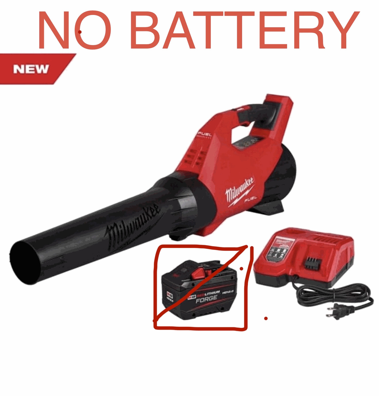 Milwaukee M18 FUEL 120MPH 500CFM Cordless Blower Kit (MISSING BATTERY)