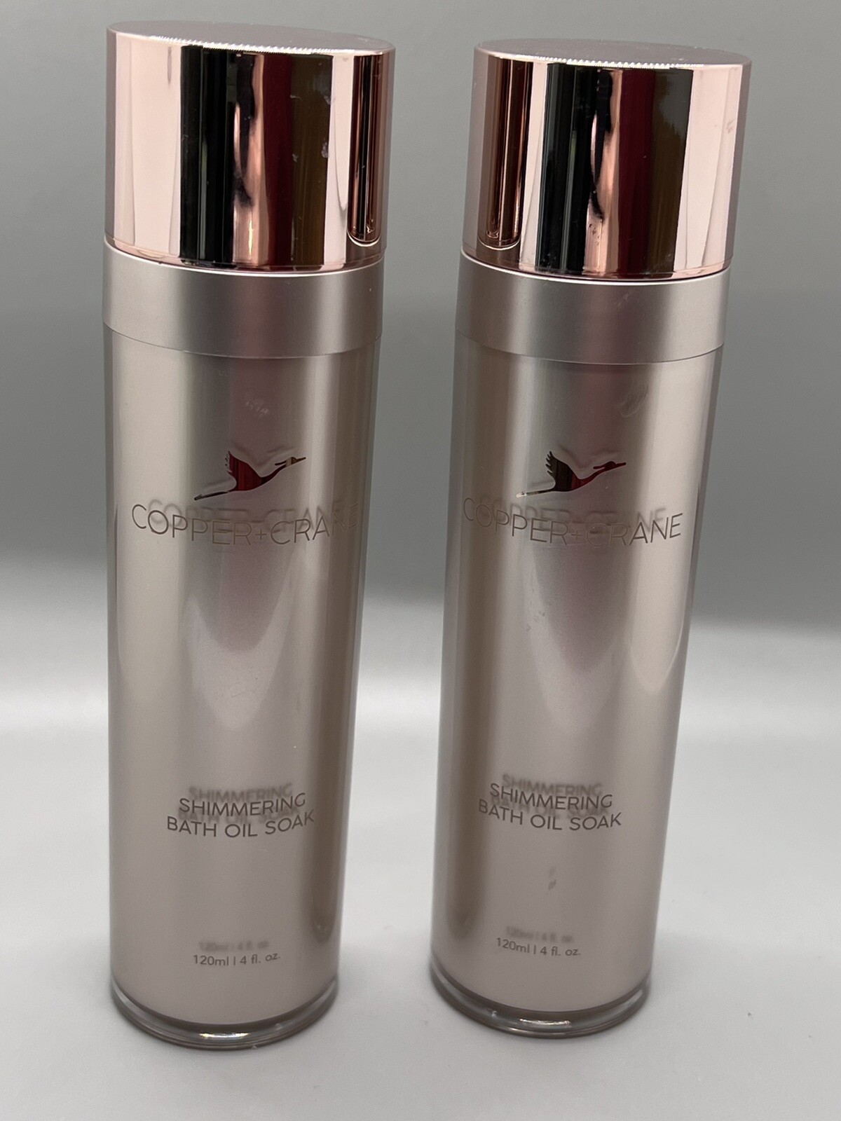 Copper+Crane Shimmering Bath Oil Soak 4 fl oz  Lot Of 2 NEW Sealed