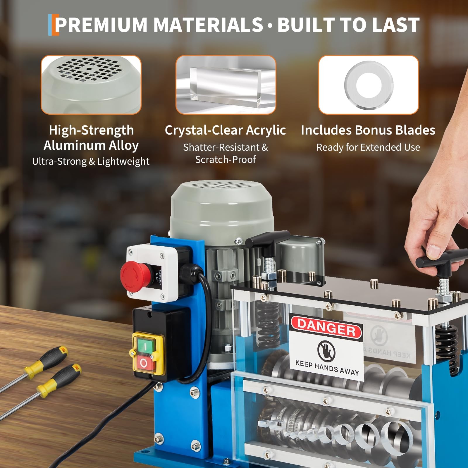 Automatic Scrap Cable Stripper Electric Wire Stripping Machine Copper Recycling