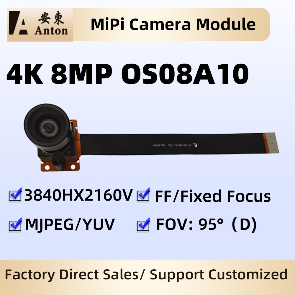 4K 8MP OS08A10 MiPi Camera Module 3840x2160 30Pin FPC Interface Industr Webcam