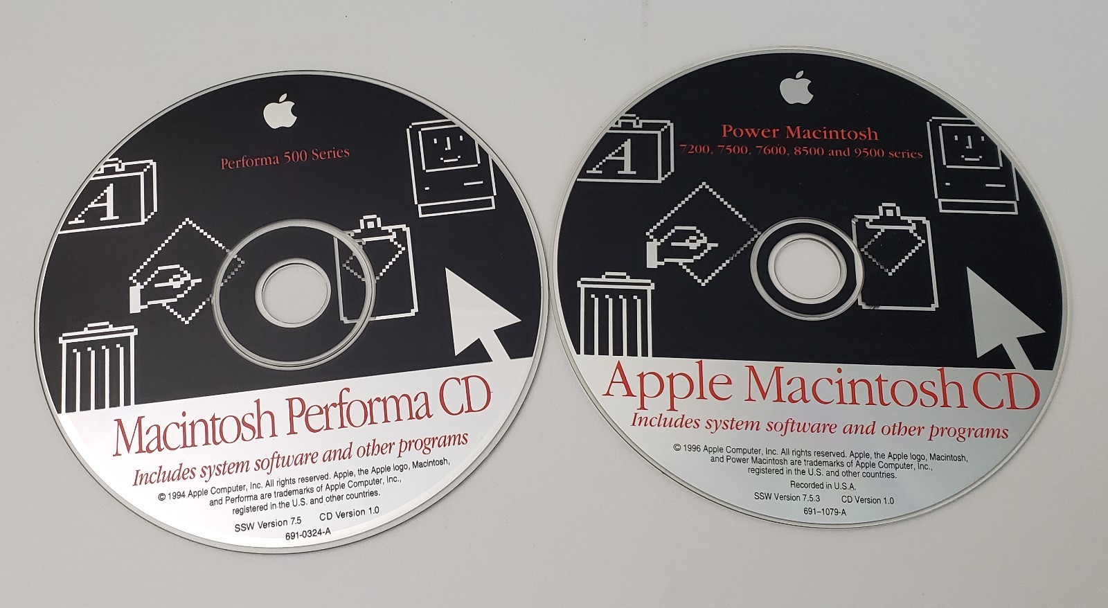 1994 & 96 Vintage Mac Software Apple Power Macintosh Performa 500 CD Version 1.0