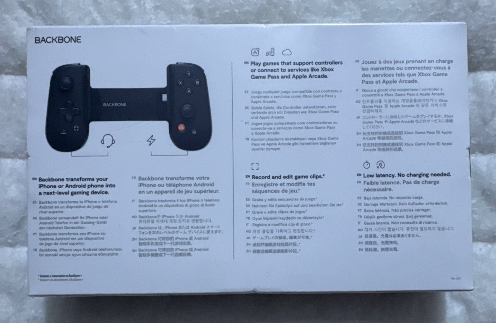 Backbone One USB-C Mobile Gaming Controller BB-51-P-BRW Black For Apple Android