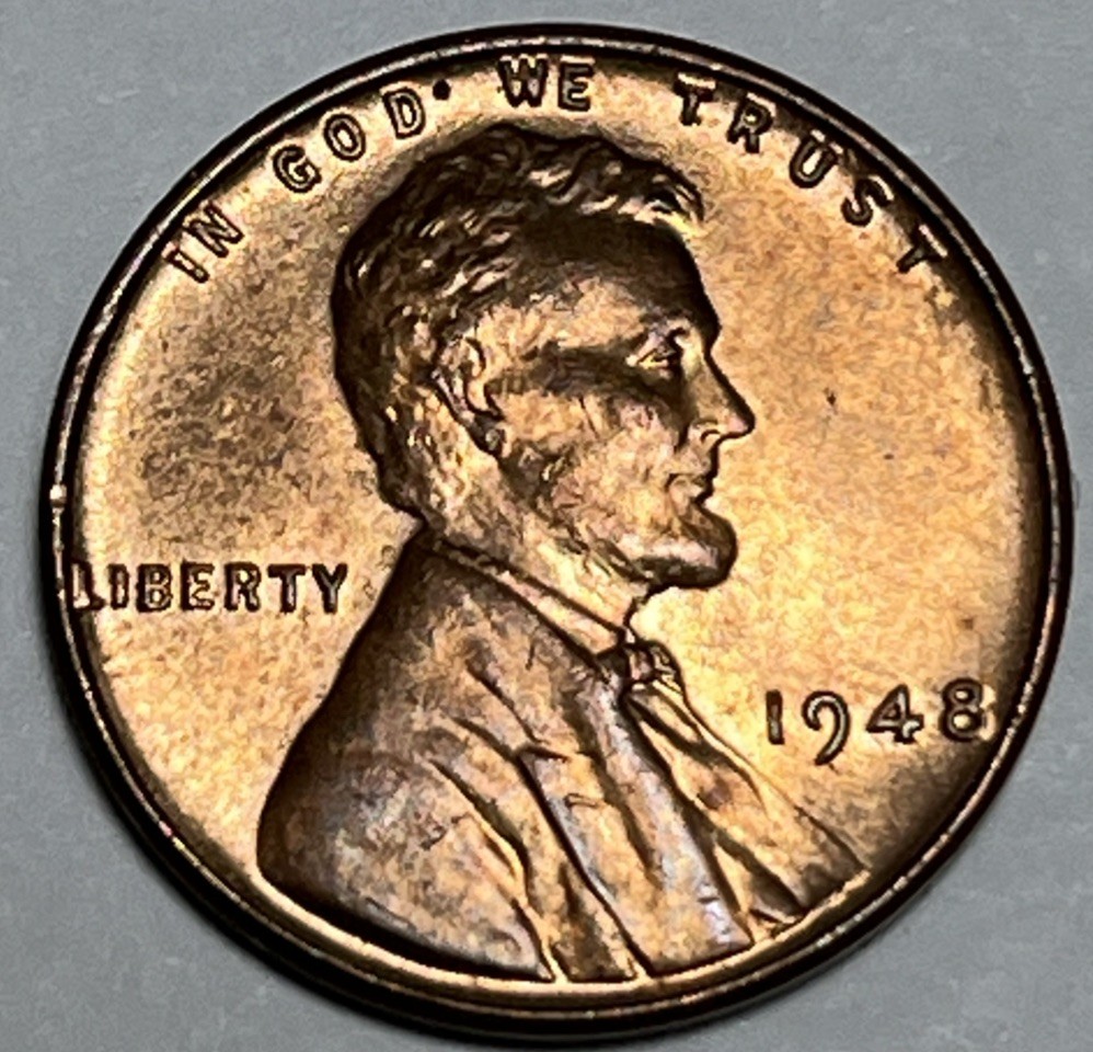1948 Penny Error DDO Doubling In Date #1