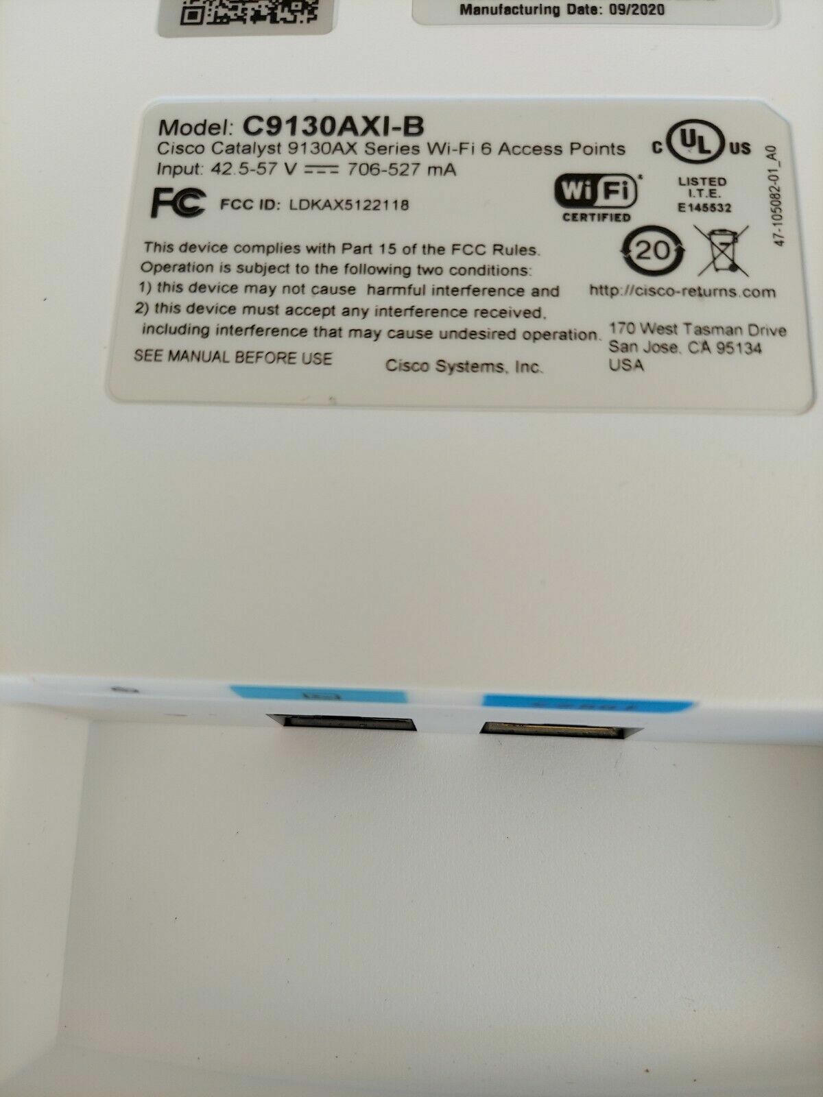 Cisco Catalyst C9130AXI-B Wireless Access Point 9130AXI - Internal Antenna B