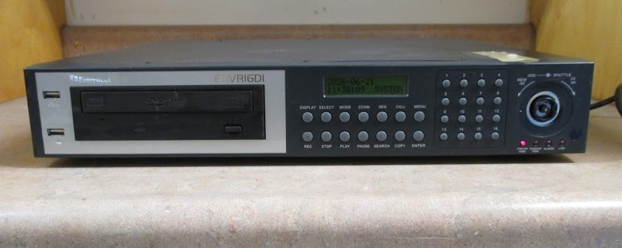 Everfocus Digital Video Recorder 16-Channel DVR Security EDVR16D1 | Works Great