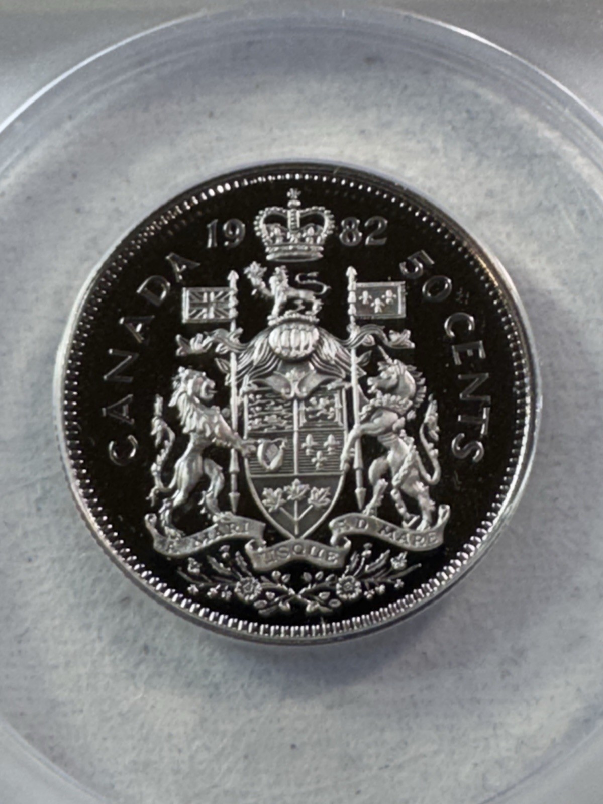 1982 Canada 50 Cents Proof Coin Graded PR 69 DCAM by ANACS