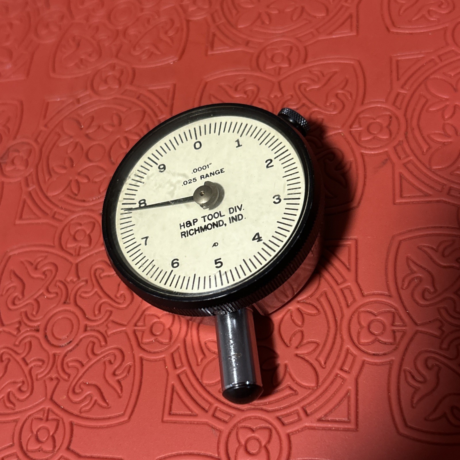 HP Tool Division Dial Indicator .025” Range .0001” (SU38)