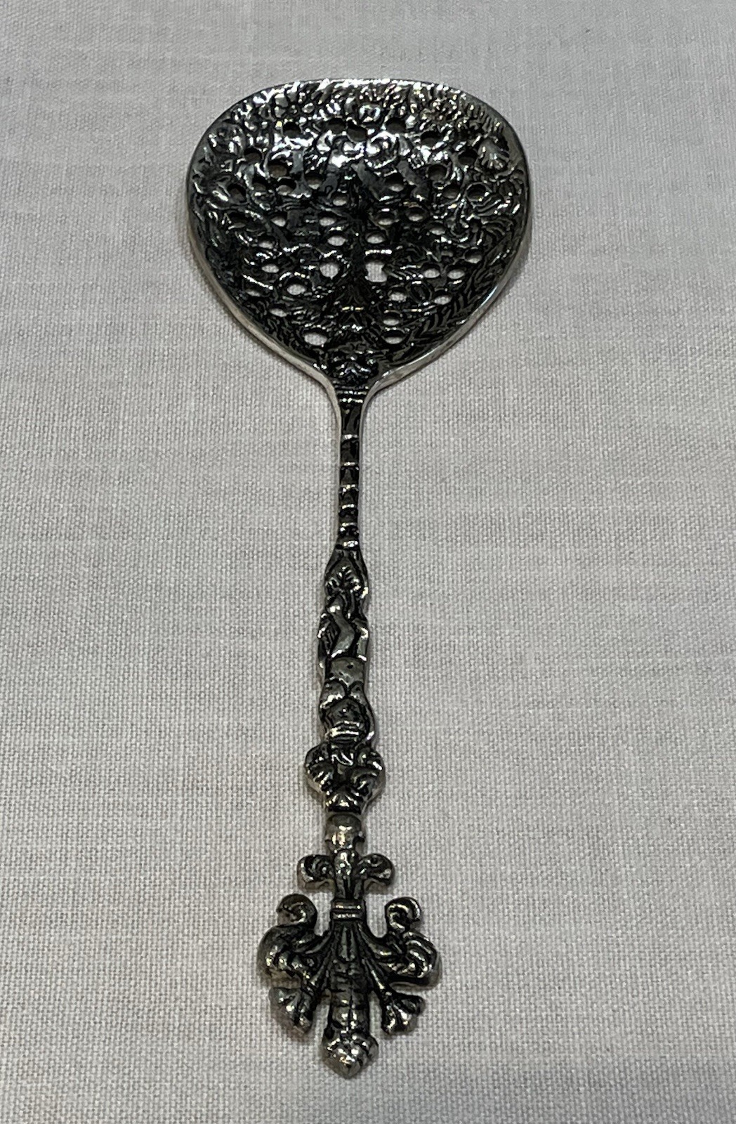 Vintage Ornate Salad Serving Set Large Spoon Fork