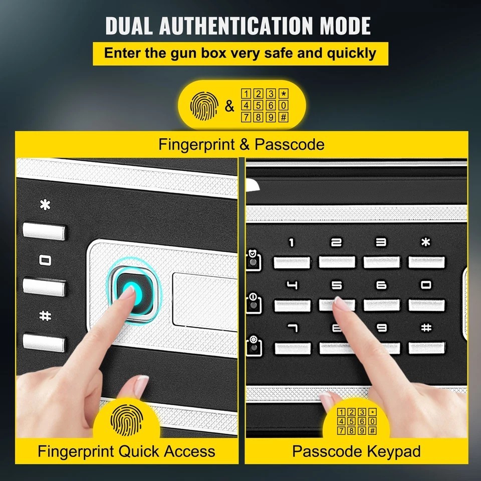Safe Box Lock Security 2.1 Cubic Feet Digital Safe Key Lock Home Office