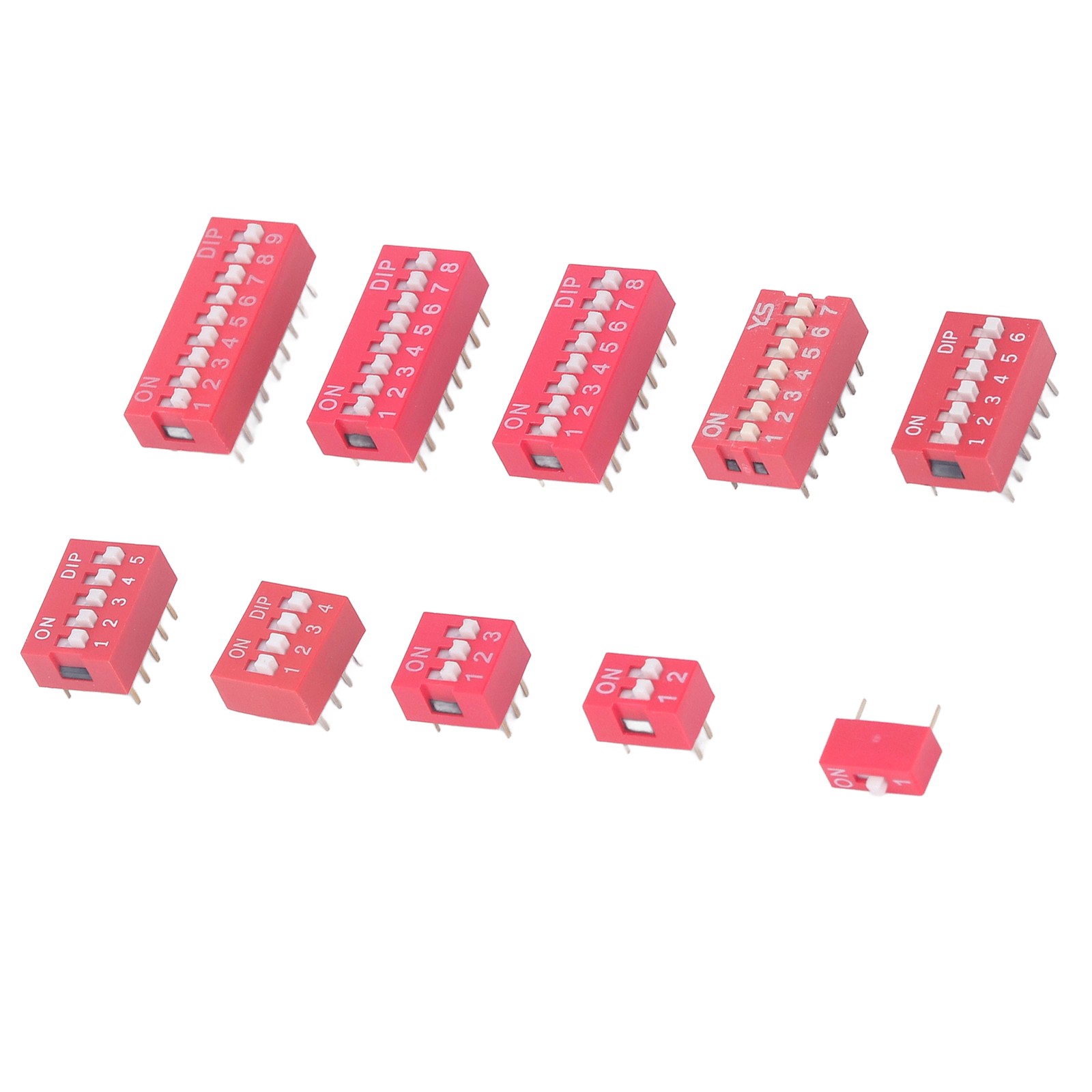 45Pcs Dip Switch Assorted Kit Durable Toggle Switch For Circuit Breadboards Hot