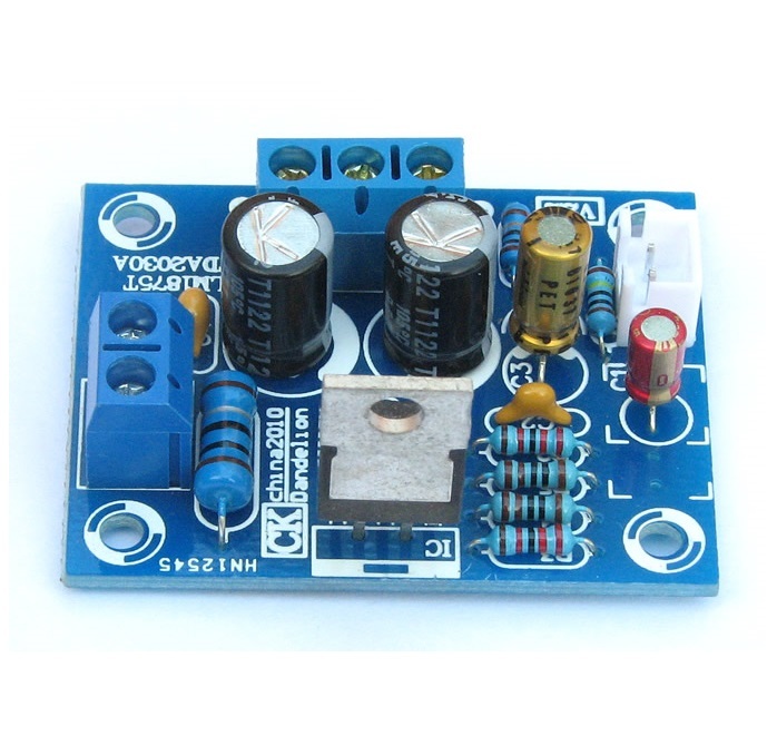 20W HIFI Mono Channel LM1875T Stereo Audio Amplifier Board Module DIY Kit