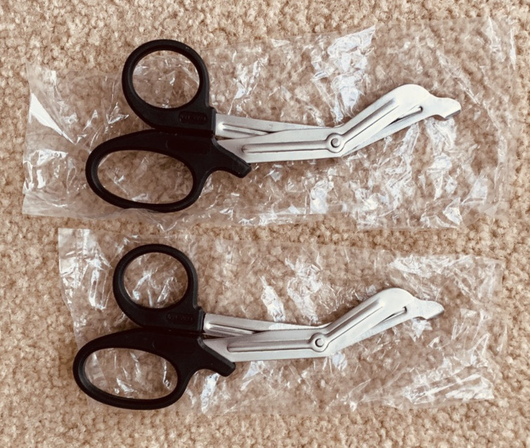 2 Pack of 6" MEDICAL TRAUMA STAINLESS STEEL SCISSORS ER EMT NURSE DOCTOR MEDIC