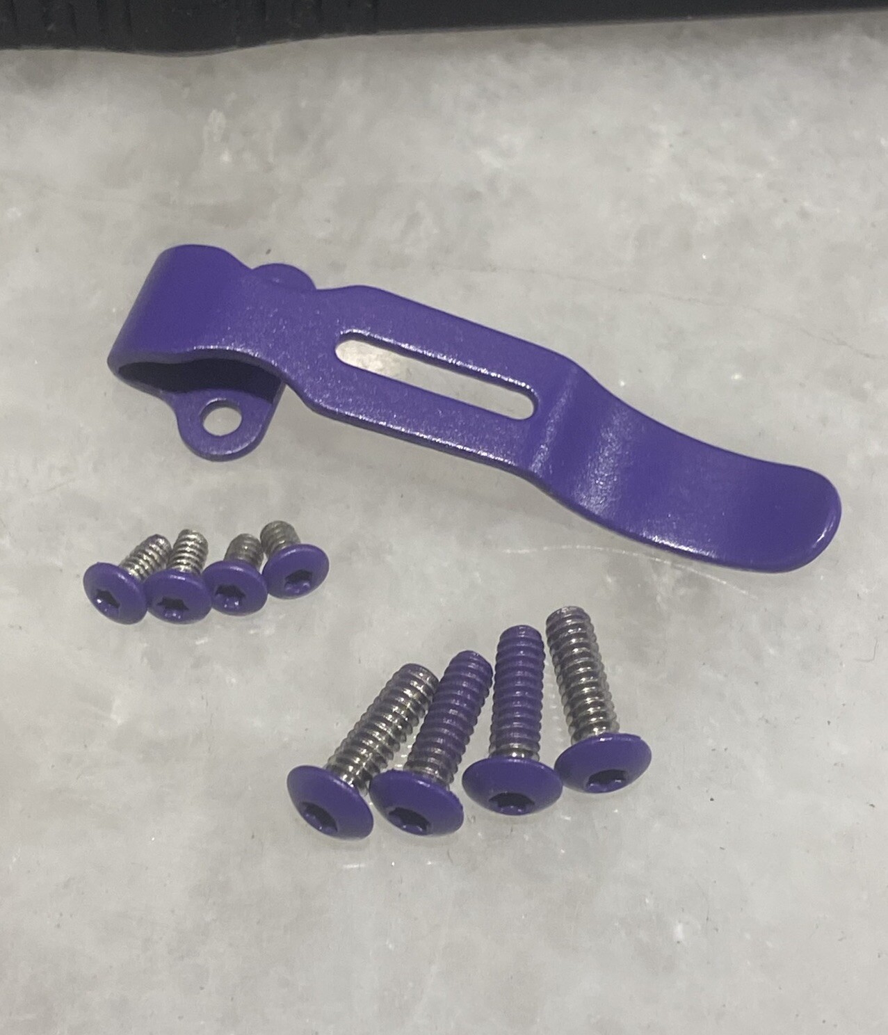 Purple Pocket Clip & Torx Screws For Streamlight Wedge 88810 88811 Flashlight