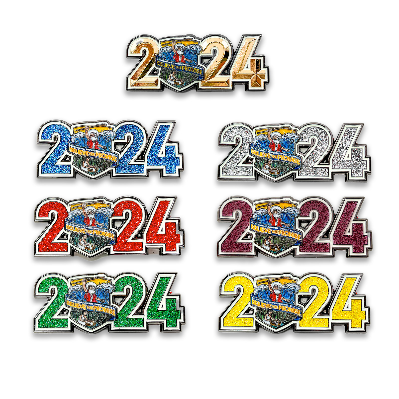2024 Believe Pins (7 Pin Set)