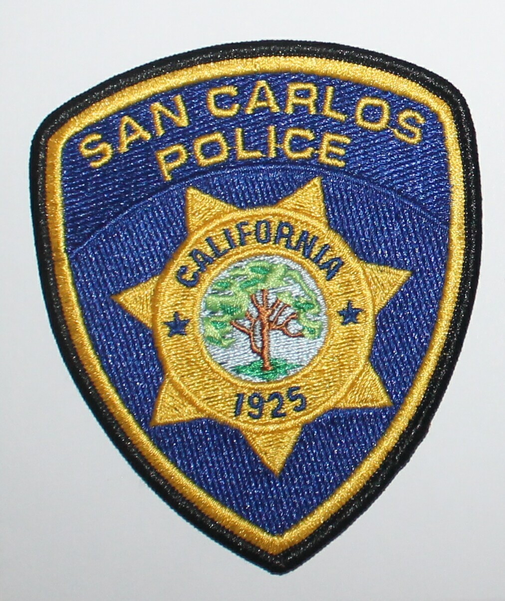 Defunct SAN CAROLS POLICE San Mateo County California CA PD patch