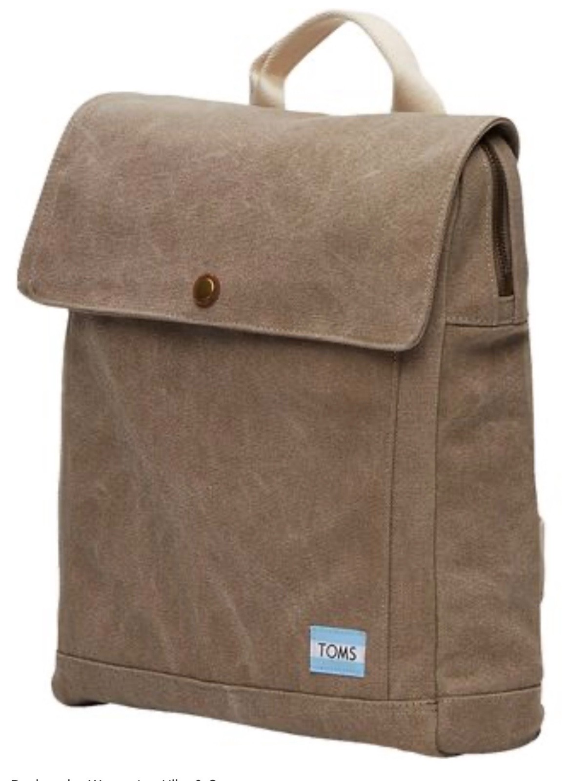 TOMS Trekker Canvas Backpack EUC