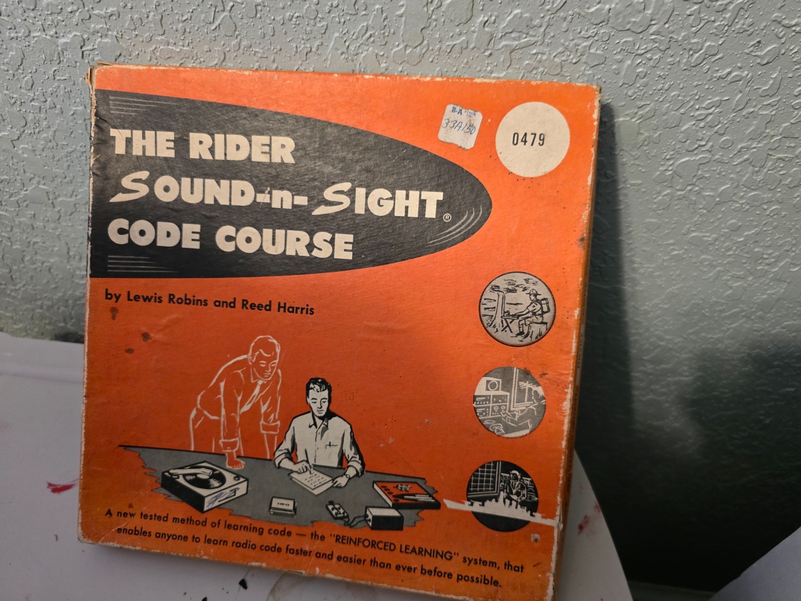 The Rider Sound-n-Sight Radio Code Novice Course 3 Vinyl Record Set 1959