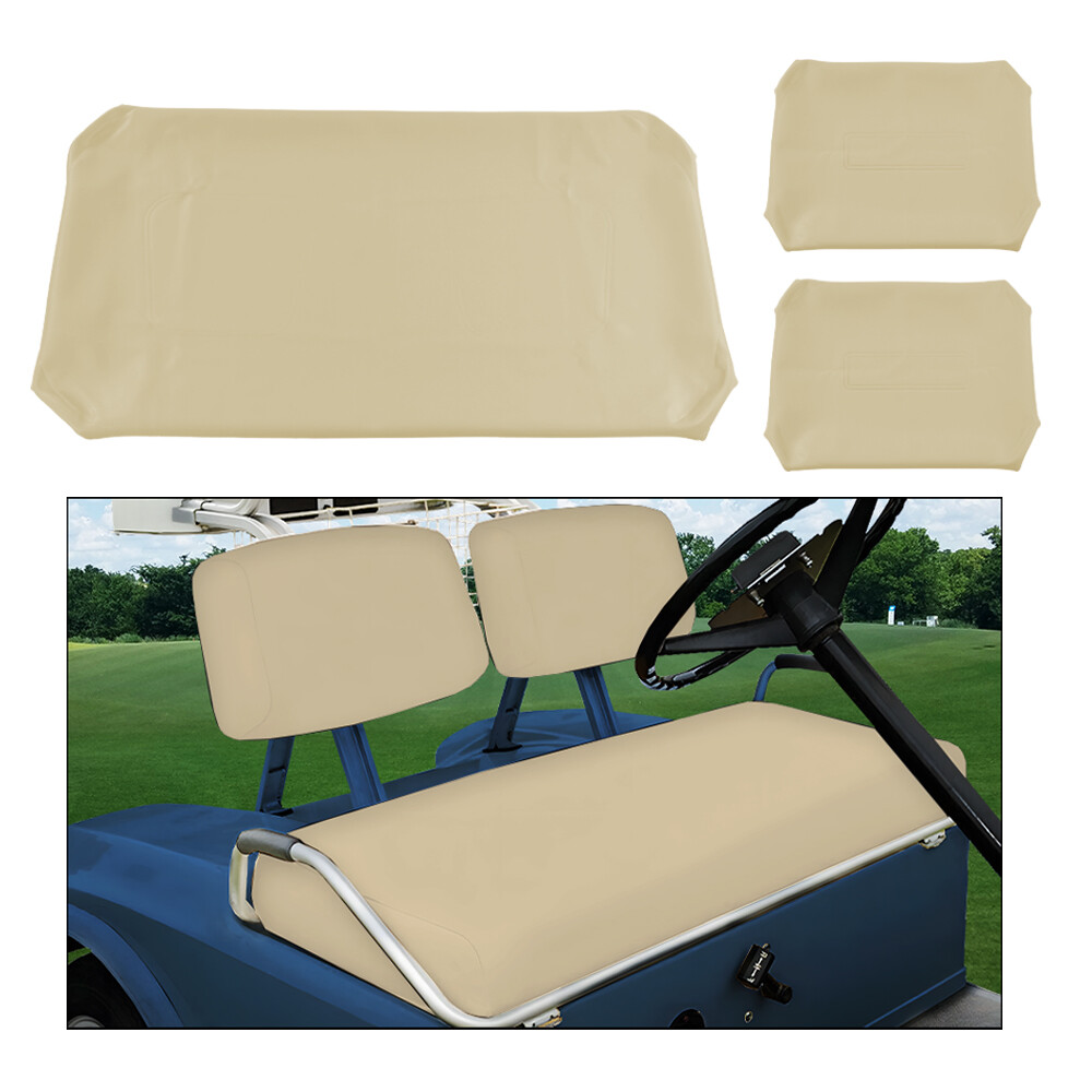 Fit For 1982-2000 PRE-2000 DS Golf Cart 3x Club Car Front Seat Covers PU Leather