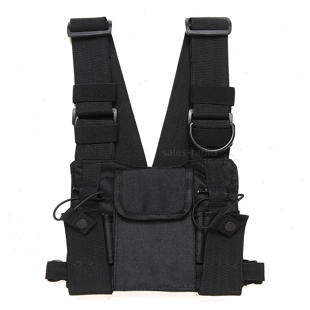 CS Radios Chest Front Pack Pouch Holster Carry Bag BaoFeng UV-5R Walkie Talkie