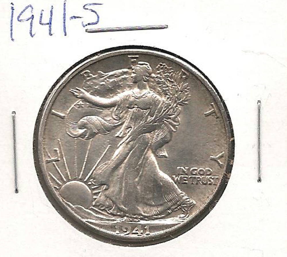 1941-S Walking Liberty Half Dollar : BU
