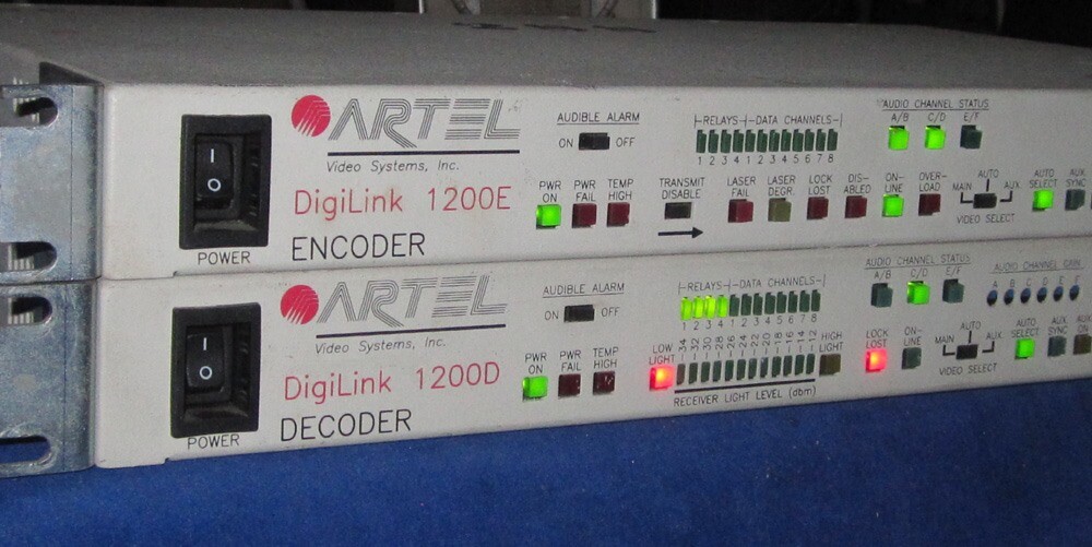Artel Video Systems DigiLink DL 1200D Decoder DL 1200E Encoder