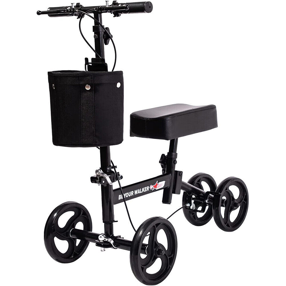 Beyour Walker Deluxe Knee Walker Scooter Medical Steerable for Foot Injuries Aid