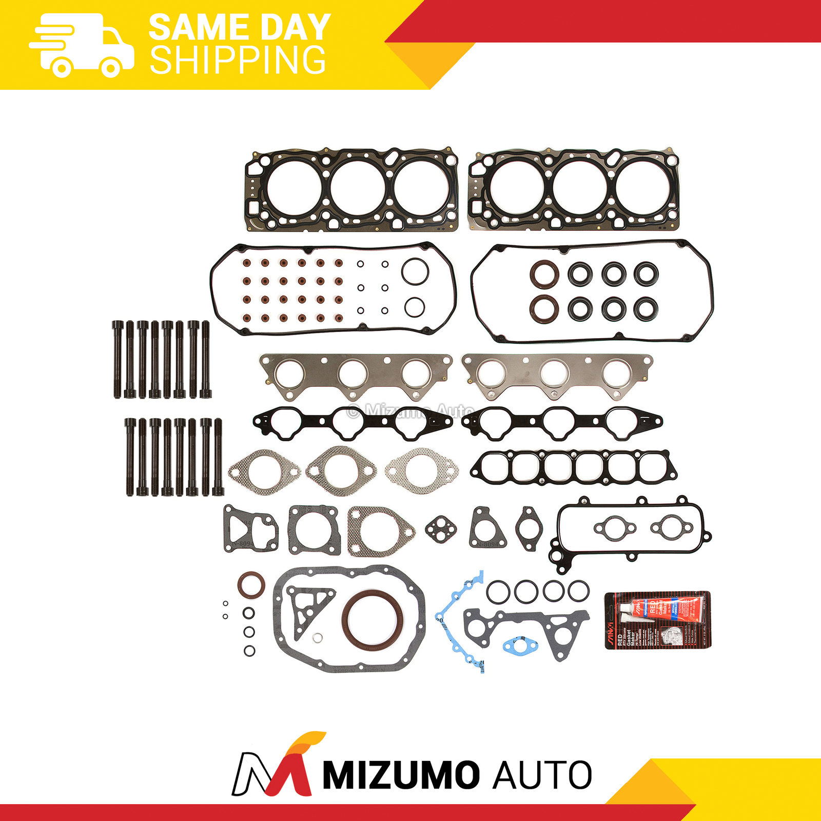Full Gasket Set Head Bolts Fit 99-05 Mitsubishi Montero Sport Galant 3.0 6G72