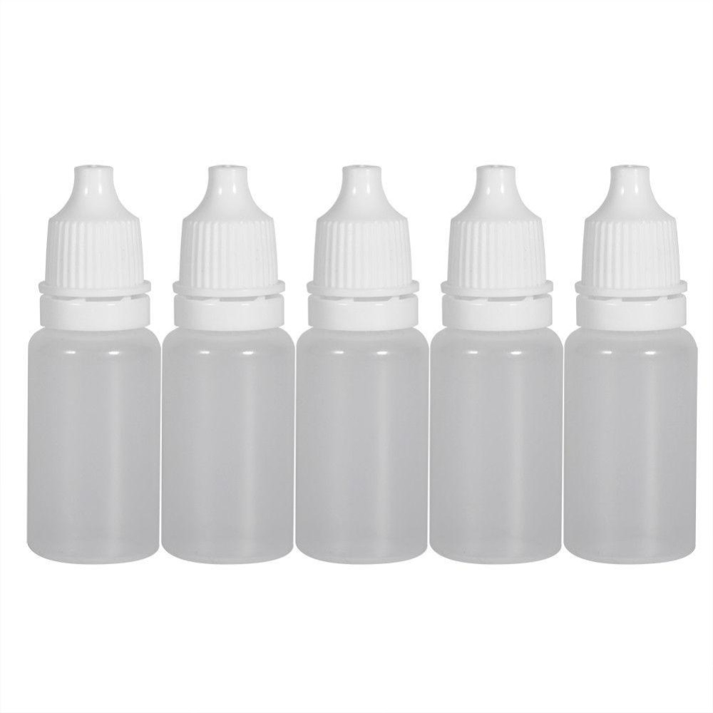 25x Small Plastic Bottle Pipette Dropper 10mL Container Liquid Screw Cap Clear