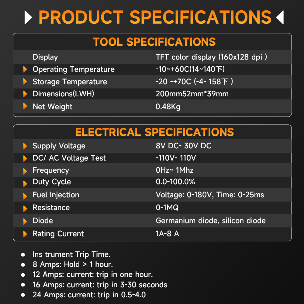 ANCEL PowerScan PB500 Electrical Circuit System Battery Testers Tool Probe Test