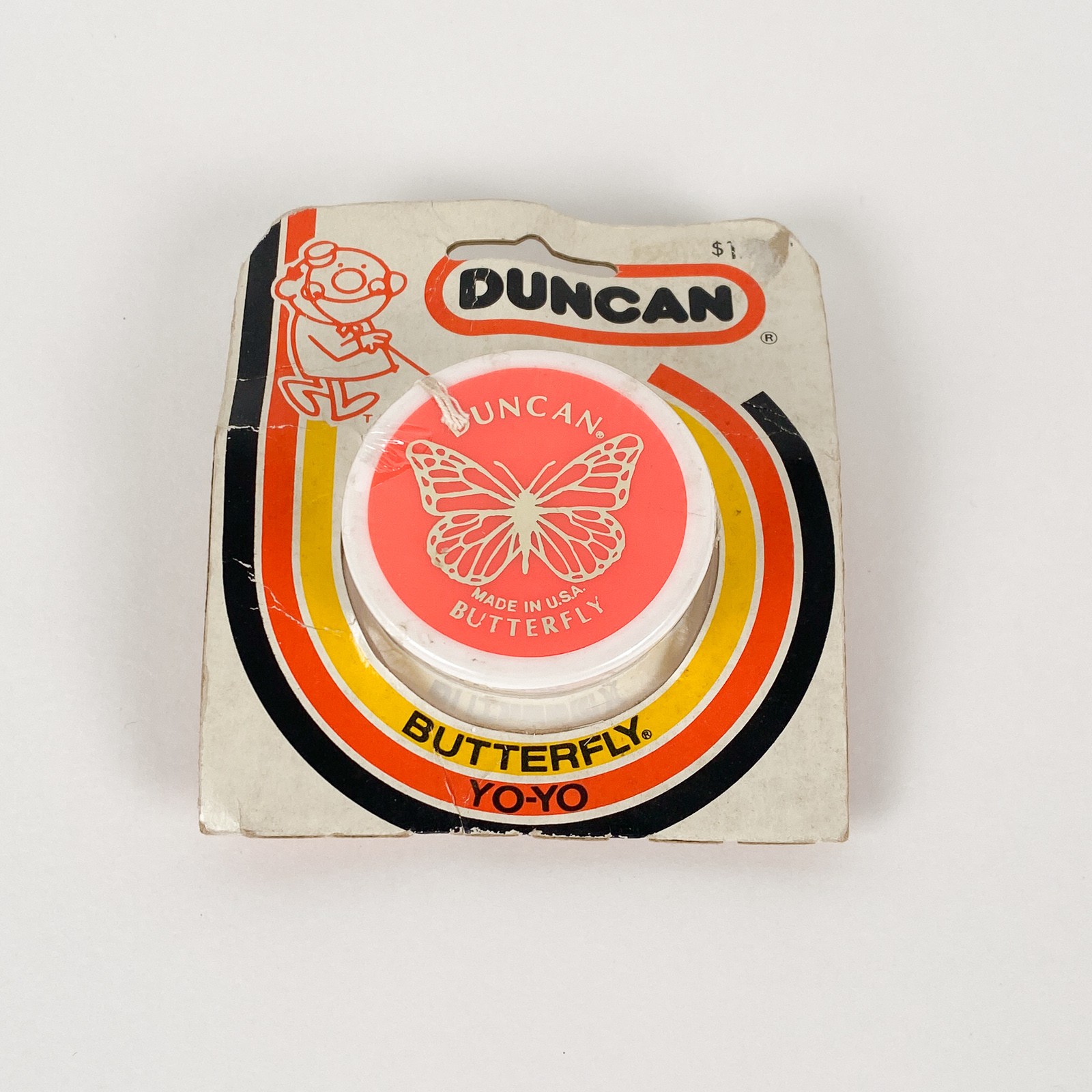 Vtg 1970s Duncan Butterfly Yo-Yo New Pkg w/ Mail-in Offer Deadstock Baraboo WI