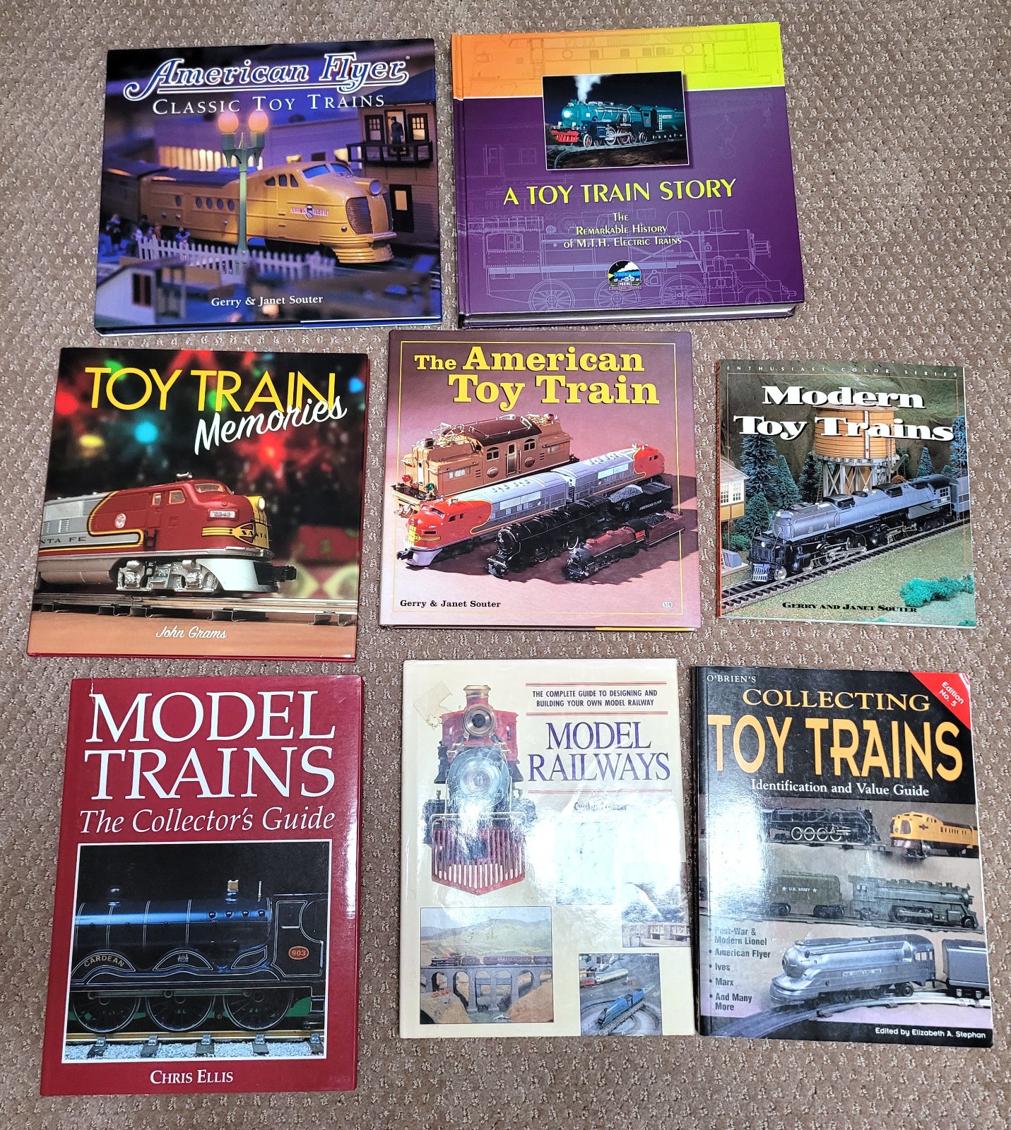 Toy Train Book Lot American Flyer Model Railways Collecting Guide 8 Books
