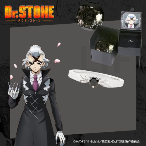 Dr.Stone Dr. Xeno Silver Ring SV925 Eterno Recit w/Jewelry Case Japan Pre