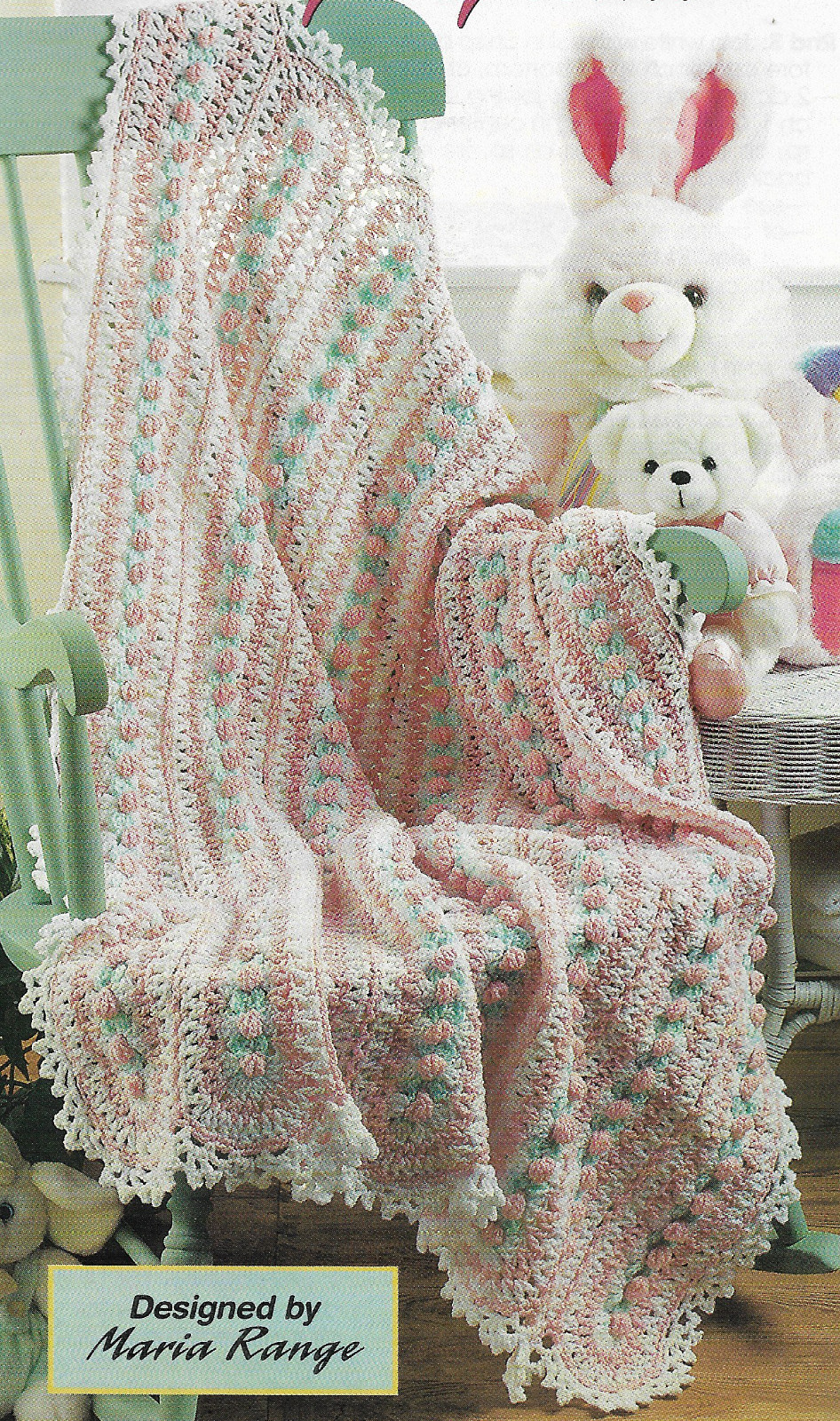 Handful of Posies Baby Afghan crochet pattern instructions