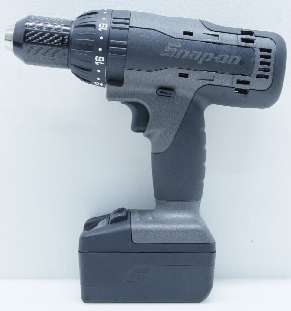 Snap on CDR8850HGM Gun Metal Gray 1/2" 18V Hammer Drill & CTB8187 Bat No Charger