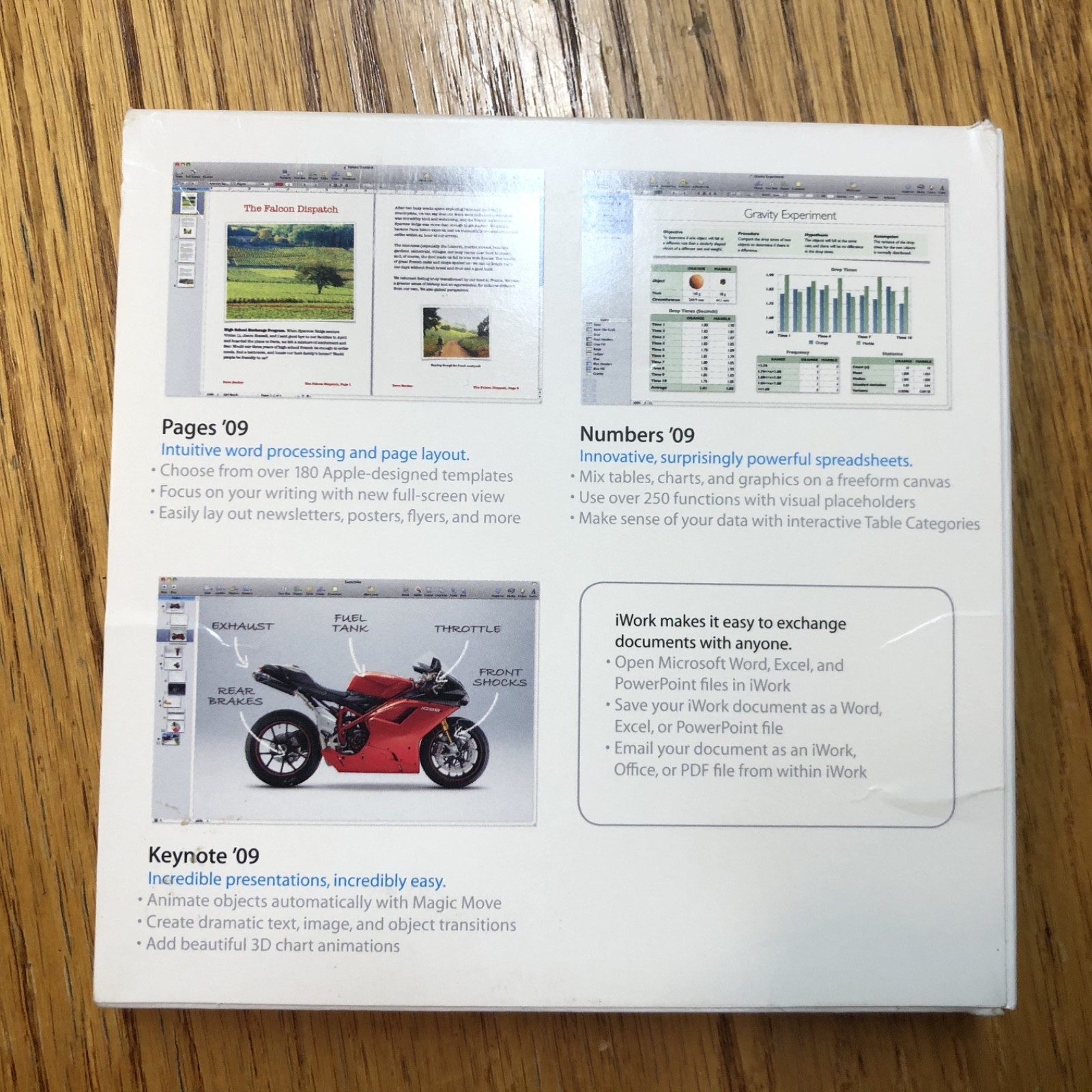 iWork '09 in Original Box / Macintosh Computer Software