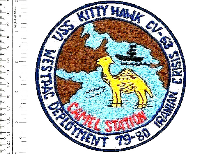 US Navy USN Iran USS Kitty Hawk CV-63 North Arabian Sea 1979-80 vel NO TARIFF