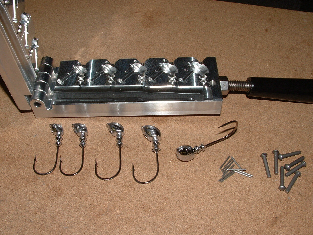 Freshwater Flateye Standup jig mold 1/4/,5/16,3/8,1/2,5/8oz CNC Aluminum Bass