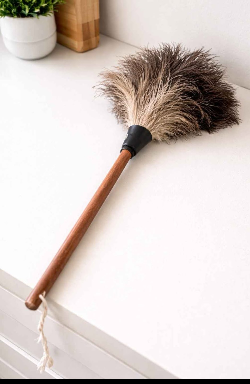 12 Inch Handle Ostrich Feather Duster