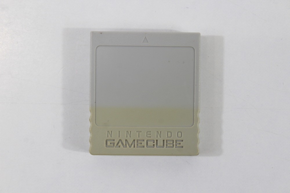 Official Nintendo OEM GameCube GC Memory Card x1 59 Blocks Gray DOL-008 TESTED