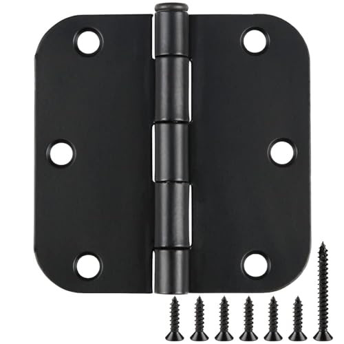 18 Pack Door Hinges 3.5 Inch Matte Black