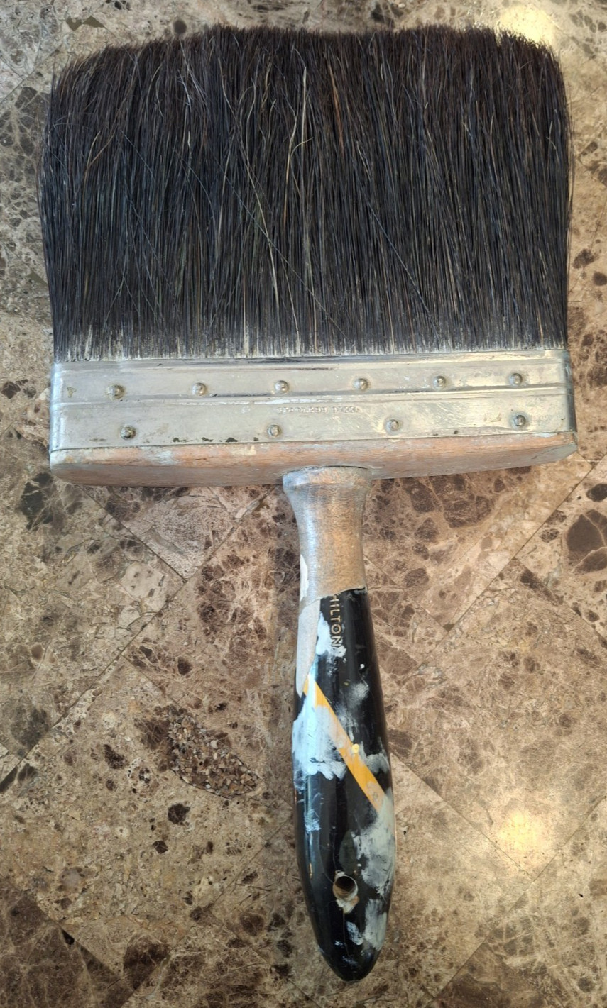 VINTAGE HILTON 6" PAINT BRUSH, USED