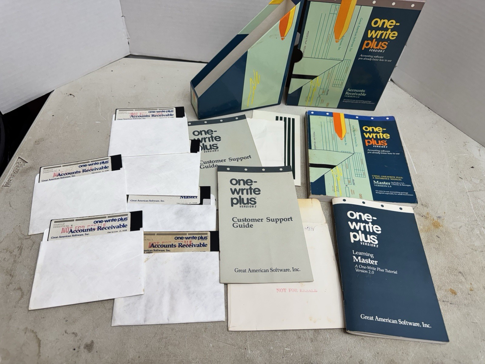 one write plus version 2 accounts receivable accounting software 1987