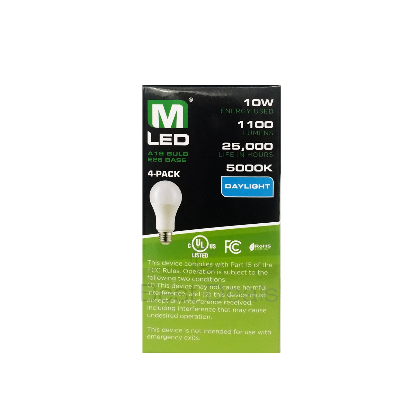 Maxlite Dimmable LED 13W Daylight Light Bulb A19 100W replacement 5000k- 16 PACK