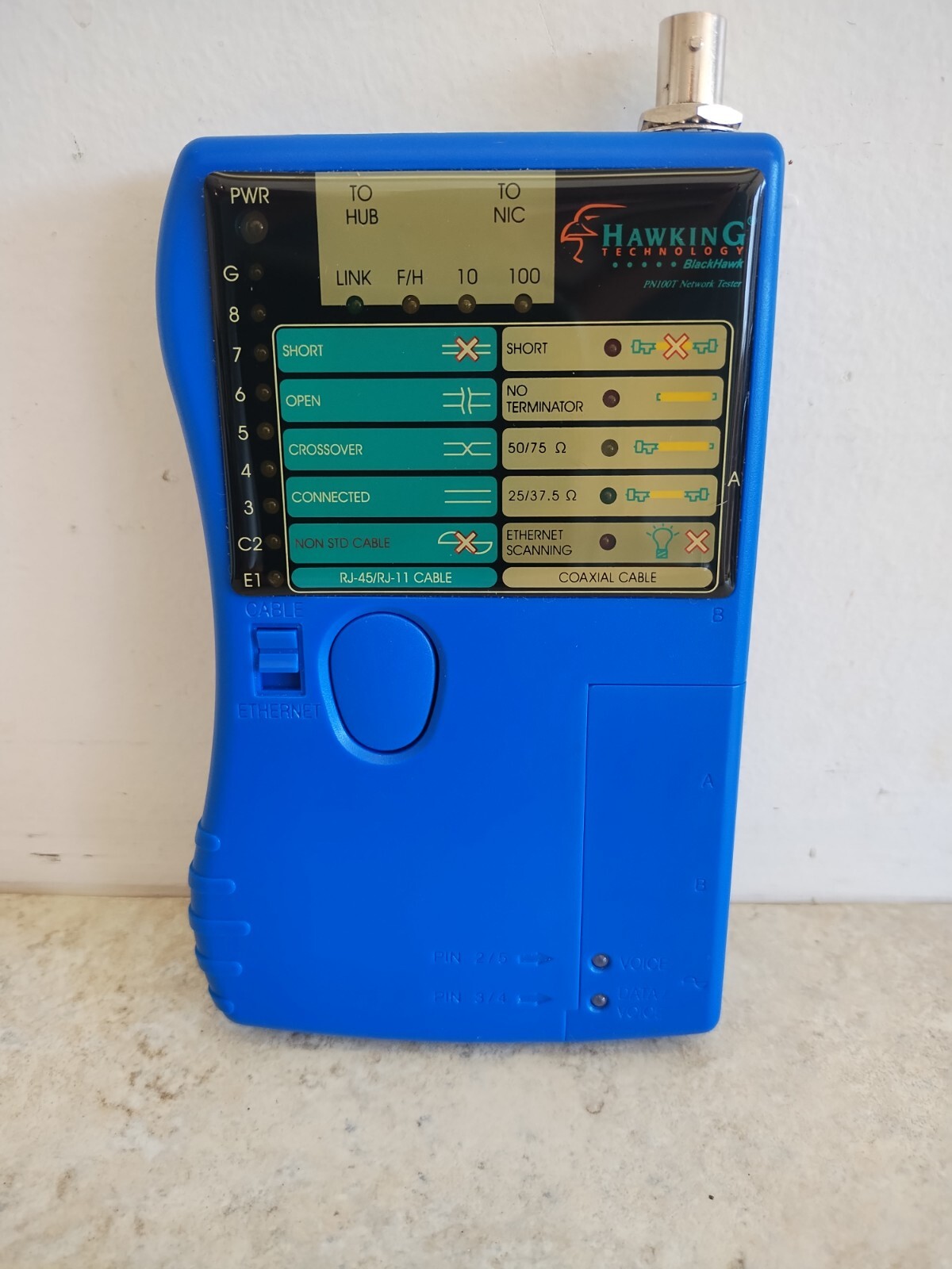 GENUINE Datacom Xtester DataCom/Coax Cable Tester with Case