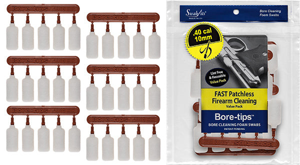 (Value Bag) .40cal/.44cal/10mm/410 Gauge Gun Cleaning Bore-tips® by