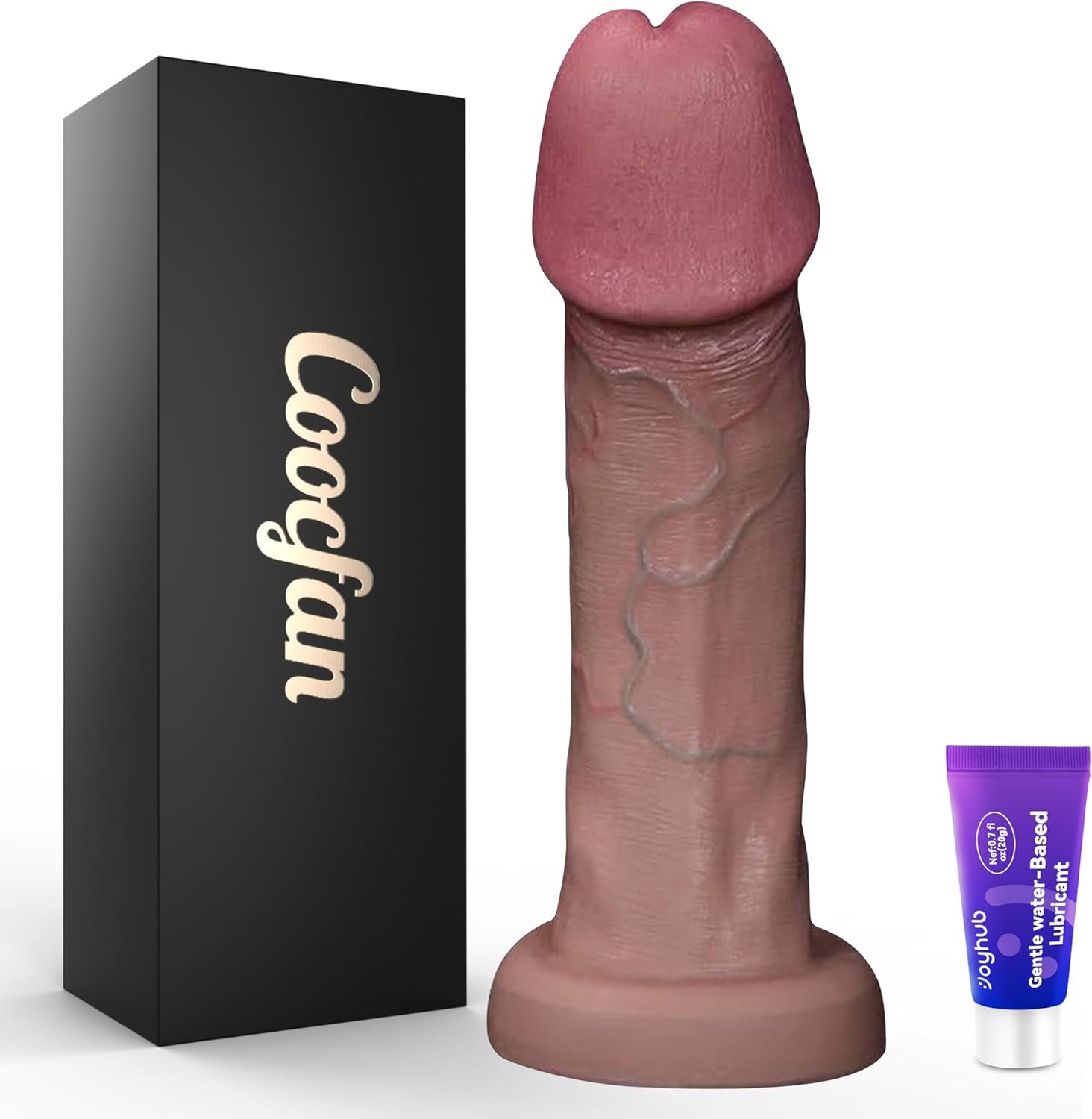 Soft Flexible 7.1" Lifelike Realistic Suction Cup Dildo Flesh Sex Toy For Women