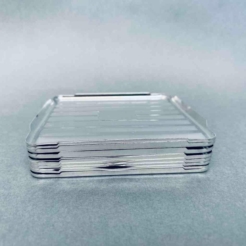 Mettler Toledo 3 x 3 in Aluminum Weigh Containers - Box of 10 Trays